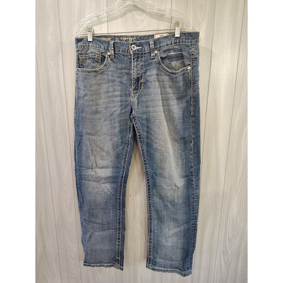 TK Axle Jeans Slim Straight Size 32x30 Western Cowboy Rodeo Ranch Outdoors - Picture 1 of 11